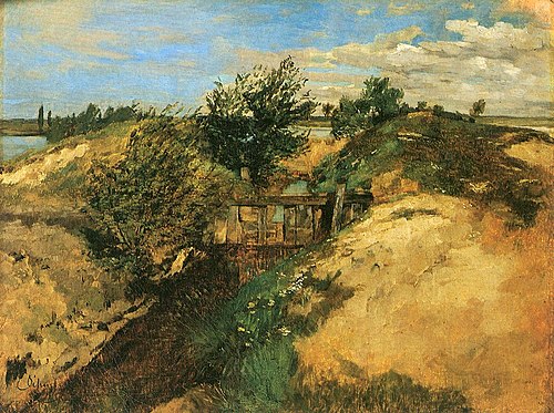 Schleuse bei Kähnsdorf II, 1880, Carl Schuch