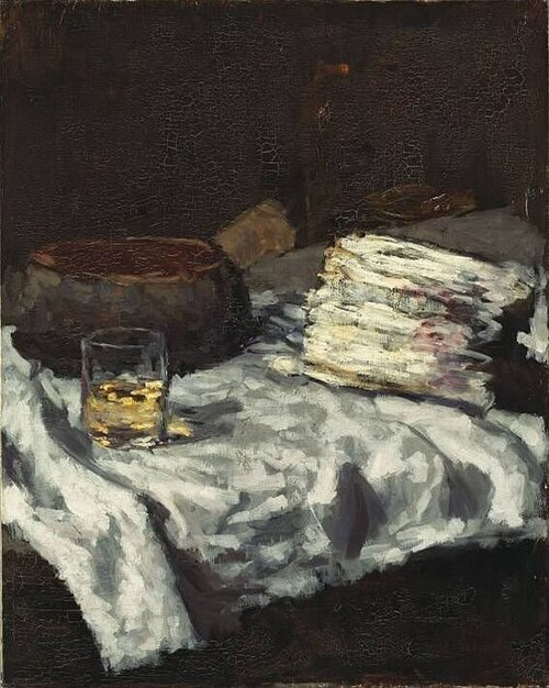 Stillleben mit Spargel, 1887, Carl Schuch