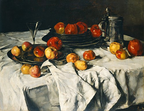 Nature morte avec pommes, 1876, Carl Schuch