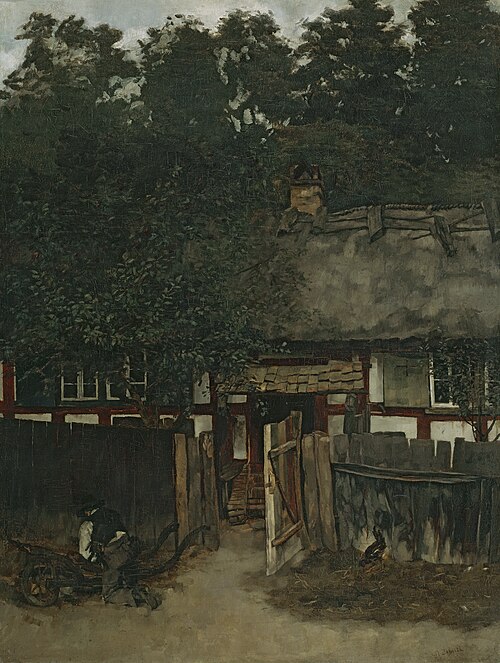 Bauernhaus in Ferch am Schwielowsee, 1878, Carl Schuch