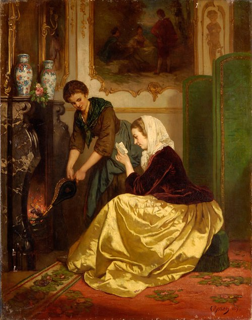 News from the Lover, 1857, Karl Becker