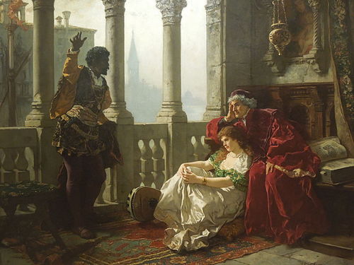 Othello Tells the Stories of His Adventures, 1880, Karl Becker