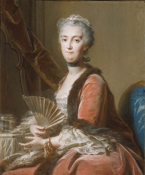 Portrait of Anne Marie Louise Nicole de Lamoignon de Malesherbes, Countess of Sénozan, 1751, Jean Valade