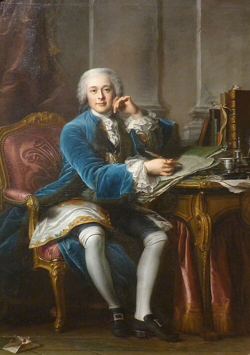 Portrait de Joseph-François-Xavier de Seytres, marquis de Caumont, 1745, Jean Valade