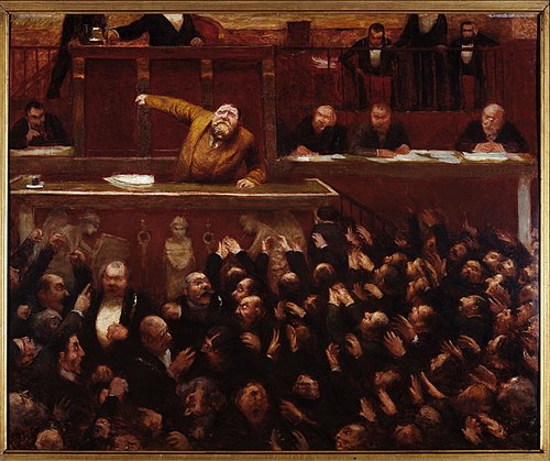 Jean Jaurès (1859-1914), à la tribune de la Chambre des députés, 1903, Jean Veber