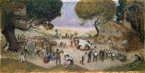 Esquisse pour l'Hôtel de Ville de Paris : Fête champêtre, 1906, Jean Veber