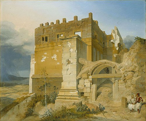 Aufgang zur Akropolis, 1835, Carl Wilhelm von Heideck