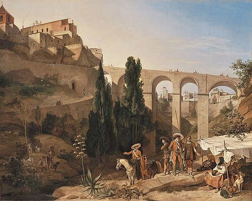 Die Brücke von Cuenca, 1825, Carl Wilhelm von Heideck