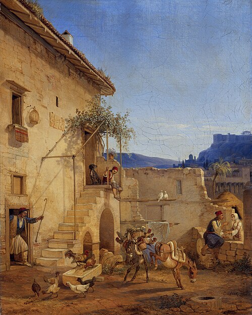 Haus in Athen, 1838, Carl Wilhelm von Heideck