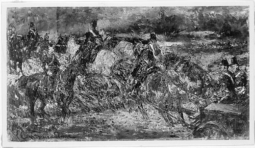 Auffahrende Artillerie, 1897, Otto von Faber du Faur