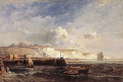 Dover Castle, 1859, Eduard Hildebrandt