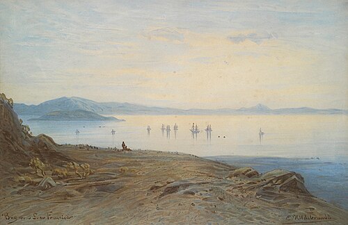 Bay of San Francisco, 1860, Eduard Hildebrandt