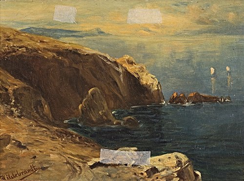 Steilküste, 1860, Eduard Hildebrandt