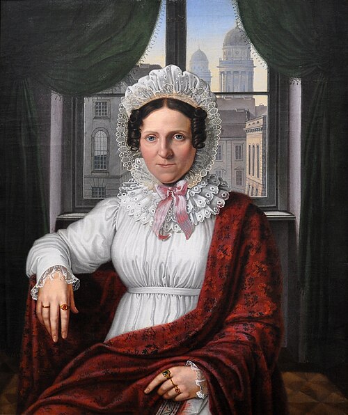 Porträt der Frau Luise Mila, 1812, Johann Erdmann Hummel