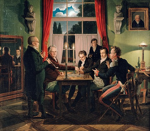 Chess Game, 1818, Johann Erdmann Hummel