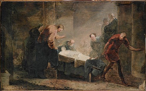 Jesus Raises the Widow's Son at Nain, 1752, Johannes Zick