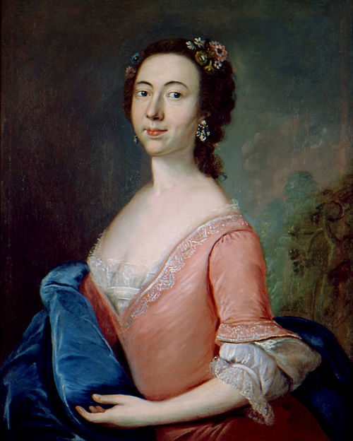 Porträt der Suzanna Moore Smyth, 1755, Jeremiah Theus