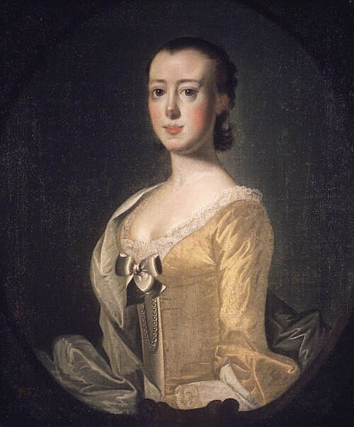 Porträt der Elizabeth Rothmahler, 1757, Jeremiah Theus