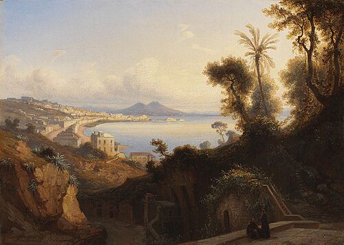 Vue du Vésuve, 1857, Ferdinand Bellermann