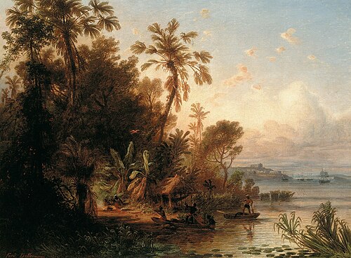 At the Orinoco, 1860, Ferdinand Bellermann