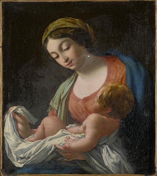 La Vierge et l'enfant, , Simon Vouet