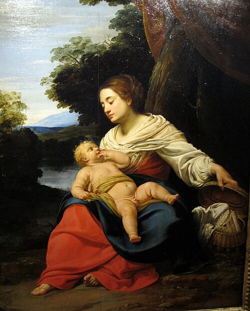 Vierge à la corbeille, 1625, Simon Vouet