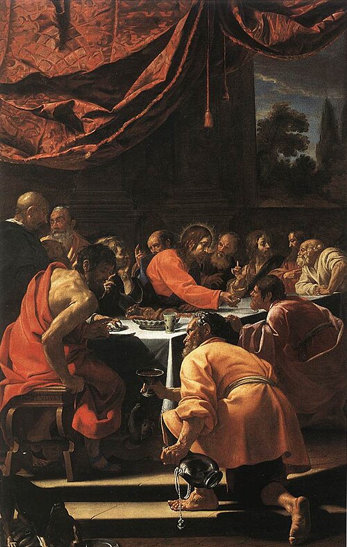 La cène, 1618, Simon Vouet