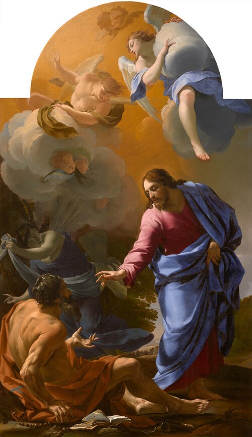 Le Christ apparaissant à saint Antoine Abbé, 1650, Simon Vouet