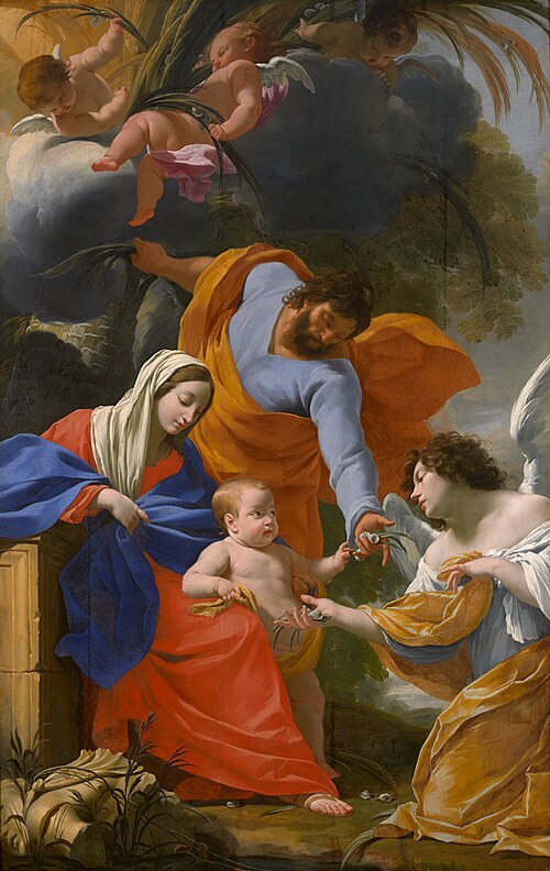 Le Repos de la Sainte famille, 1650, Simon Vouet