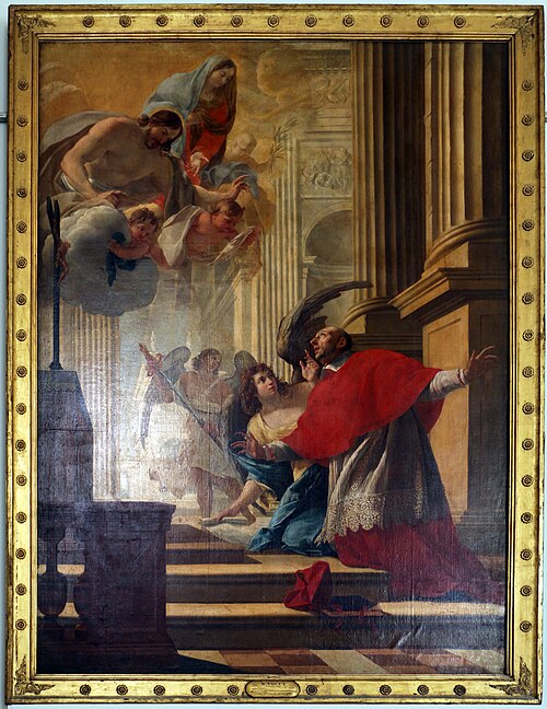 Saint Charles Borromée priant pour les pestiférés de Milan, , Simon Vouet