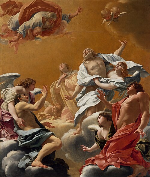 Saint Eustache et sa famille portés au ciel, 1636, Simon Vouet