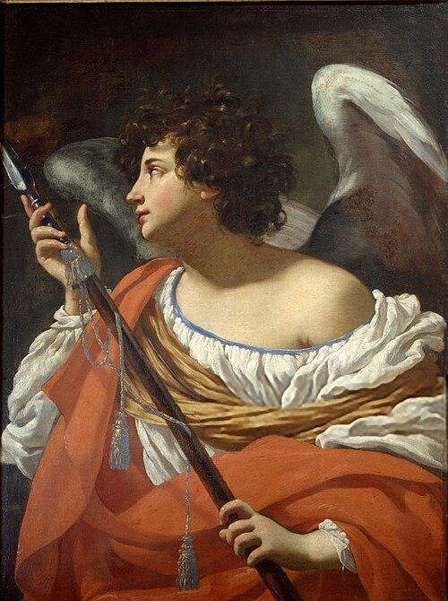 Angel with a Spear, 1627, Simon Vouet