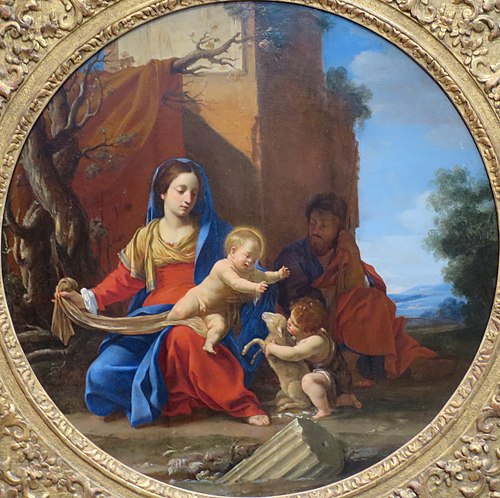 La Sainte Famille avec saint Jean-Baptiste enfant, 1626, Simon Vouet