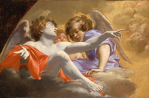 Étude pour un retable de Saint-Pierre de Rome, 1625, Simon Vouet