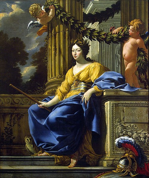 Portrait allégorique d'Anne d'Autriche en Minerve, 1646, Simon Vouet