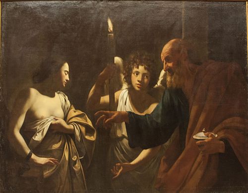 Saint Pierre visitant sainte Agathe emprisonnée, 1625, Simon Vouet
