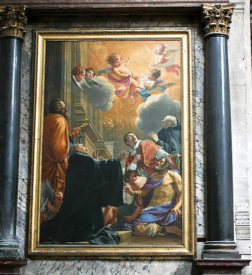 Saint Merry délivrant les prisonniers, , Simon Vouet