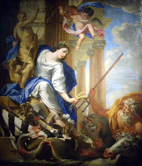 Cérès foulant aux pieds les attributs de la guerre, 1635, Simon Vouet