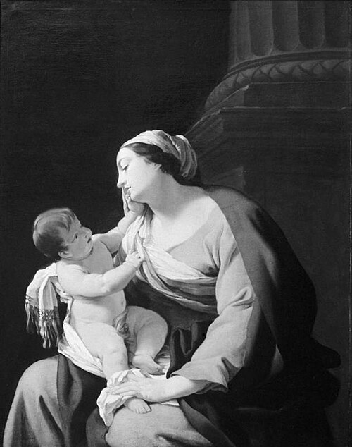 The Virgin and Child (of the Column), 1639, Simon Vouet
