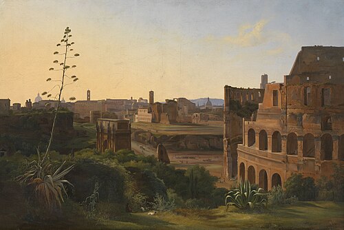 Vue sur le Colisée à Rome, 1837, Jodocus Sebastiaen van den Abeele