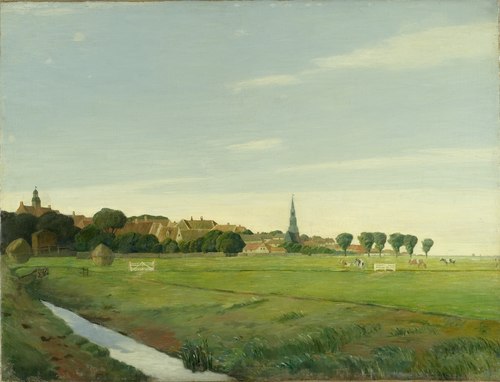 Landscape with a Town, 1894, Johan Rohde