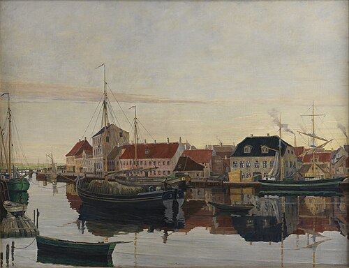 Randers havn, 1906, Johan Rohde