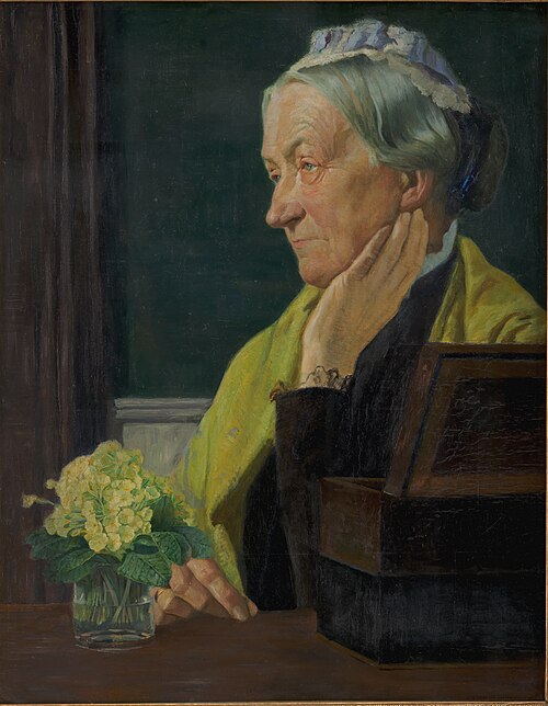 Ane Marie Rohde, née Schmidt. The artist's mother., 1903, Johan Rohde
