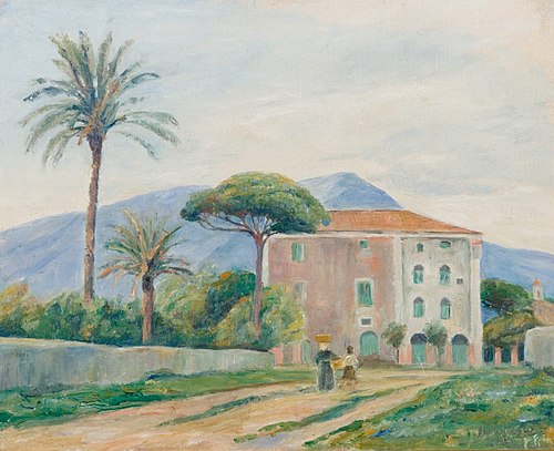 Villa ved Paestum, 1921, Johan Rohde