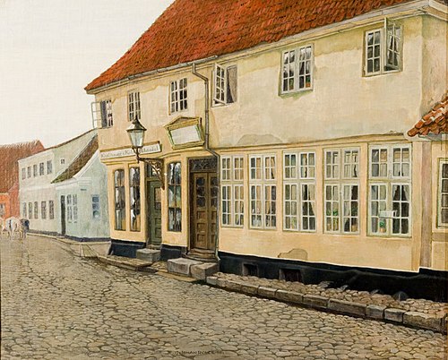Gadeparti fra Ribe, 1900, Johan Rohde