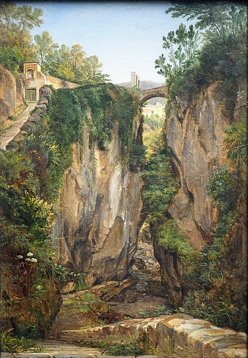 Gorge près de Sorrente, 1823, Johann Joachim Faber