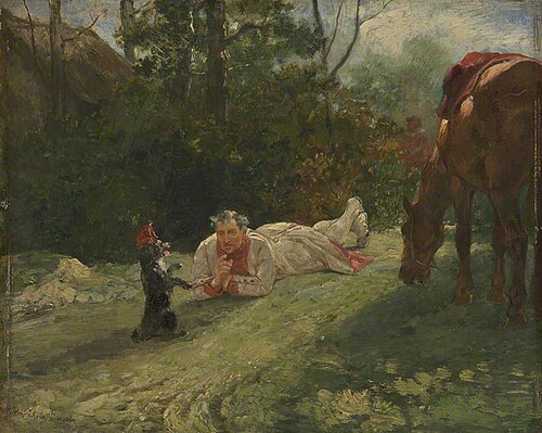 The Performing Dog, 1875, John-Lewis Brown
