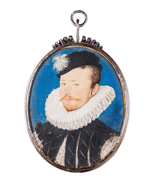 Unknown man, , Nicholas Hilliard