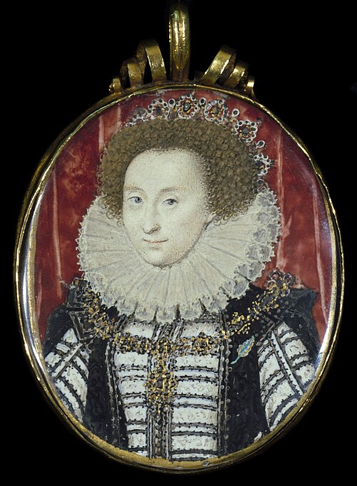 Lettice Knollys, Countess of Leicester, 1590, Nicholas Hilliard