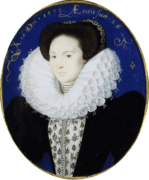 An Unknown Woman aged 26, 1593, Nicholas Hilliard